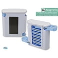 thumbnail image 2 of 7 Day Pill Box Organizer, Hard Case with Embedded Magnet, 7 Stackable Trays with 4 Times a Day Small Pill Compartments Labeled for Morning, Noon, Evening, and Night. Perfect for Organizing Medications, 2 of 6