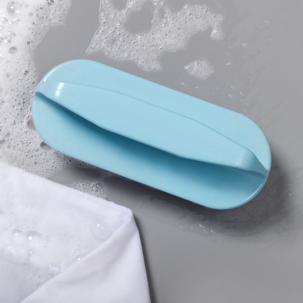 zapatos suaves para lavar el cabello, cepillo de plástico especial para no dañar los zapatos, lavado de ropa, limpieza de zapatos, cepillo para tablero de artefactos, azul