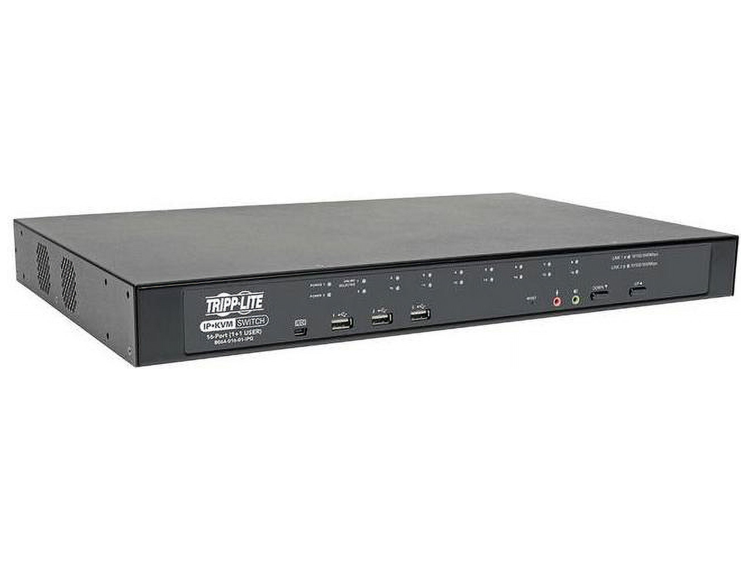 Tripp Lite 16-Port Cat5 KVM over IP Switch with Virtual Media - 1 Local & 1 Remote User, 1U Rack-Mount, TAA - KVM switch - 16 x KVM port(s) - 1 local user - 2 IP users - rack-mountable - government GSA - TAA Compliant - image 5 of 5