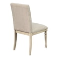 thumbnail image 5 of Rustic White Wash Chairs, Upholstered Back - Ideal for Family Dinners, 5 of 6