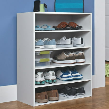 zapatera closetmaid shelf bonno empilable paires jossandmain greis
