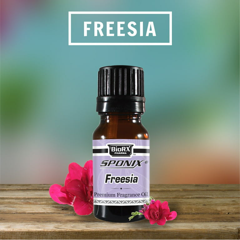 Freesia Fragrance Oil 10 mL (1/3 Oz) Aromatherapy - 100% Pure Organic  Aromatic Premium Essential Scented Perfume Oil by Sponix Made in USA 