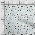 thumbnail image 2 of oneOone Polyester Spandex Blue Fabric Poker Card Quilting Supplies Print Sewing Fabric By The Yard 56 Inch Wide, 2 of 4