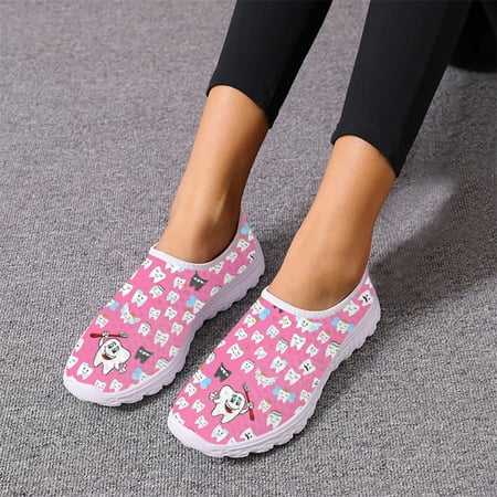 

Protecting Teeth Toothbrush Dentist Print Woman Spring Autumn Walking Sneakers Wear-Resistant Fashion Jogging Shoes Custom Image