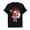 Black 1, variant on Merry Christmas Classic Santa Claus Vintage Style T-Shirt for Men Women Cotton Top Tee Casual Short Sleeves