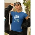 thumbnail image 2 of Time To Party Our Mermaid Tails OFF Women Royal Blue T-Shirt, Female x-Large, 2 of 4