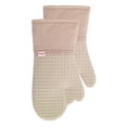 thumbnail image 2 of T-fal Flexible Waffle Silicone Oven Mitts, Set of Two, Sand, 2 of 5