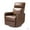 BROWN, variant on Set of 2 Leather Recliners Chairs 360 Swivel Rocking Sofa Armchairs Manual Reclining Push Back Lounge Living Room Home Theater Turquoise
