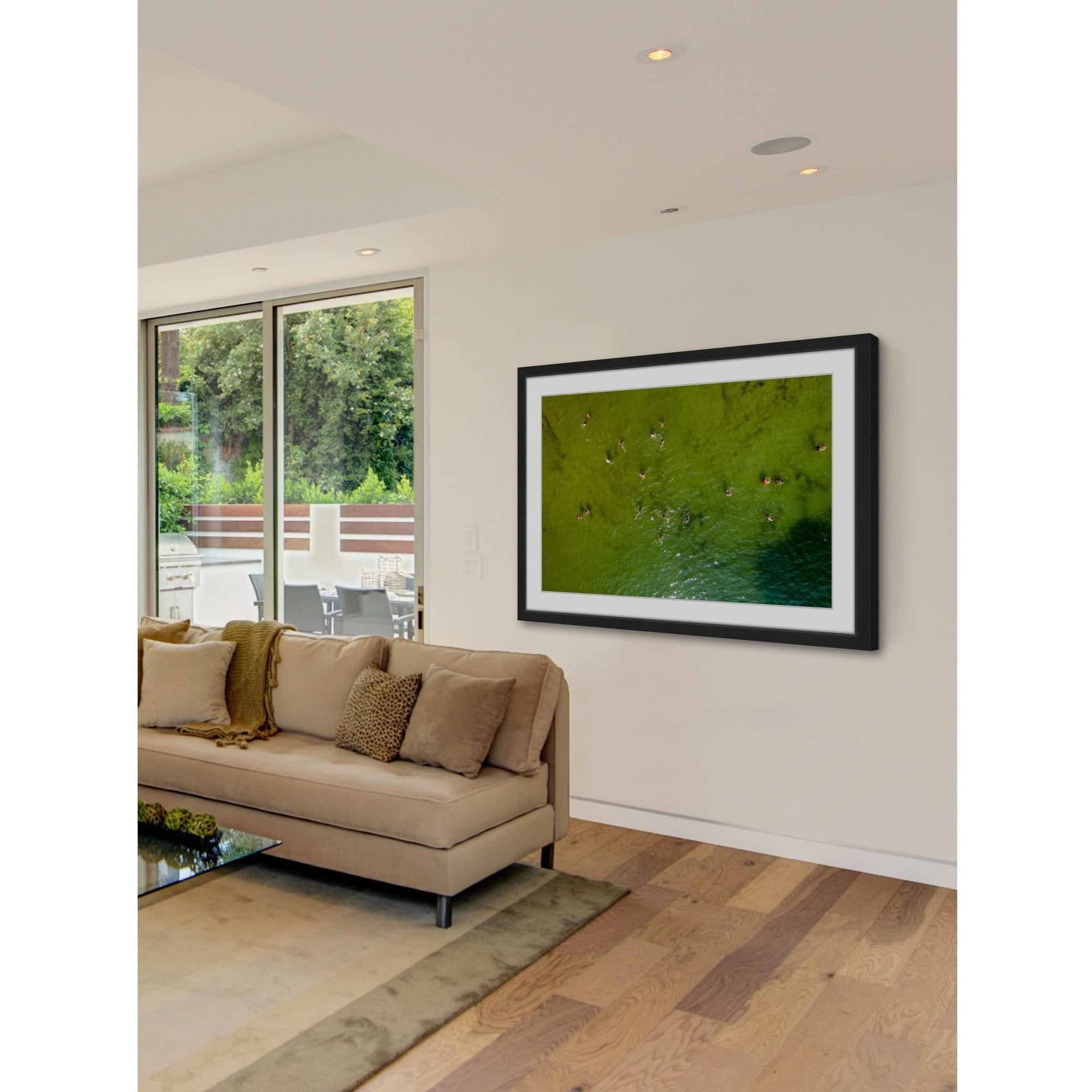 Marmont Hill "Green Water" by Karolis Janulis Framed Painting Print
