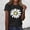 T Shirts for Women Clearance under $5 Black, variant on VOUZZA Womens Daisy Floral Graphic T-Shirt Crewneck Short Sleeve Regular Fit Tunic Vintage Casual Summer Tee