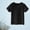 Black, variant on Dyfzdhu Toddler Girl Solid Color T-shirt Knitted Striped Round Neck Short Sleeve 1-7Y