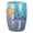 Mermaid, variant on Modern Bathroom Trash Can Mosaic Glass 5L | 7" x 10" | Decorative Small Garbage Can | Luxury Waste Basket for Restroom, Office, Bedroom & Kitchen | Shiny Turquoise Green Bathroom Accessories