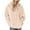 Beige, variant on Gifts Ohufall Women's New Long Sleeve Hooded Jacket Solid Color Pocket Casual Loose Plush Sweater