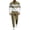 Coffee, variant on VeFlora Men's 2-piece Casual Wear Long Sleeved Shirt Pants Color Blocked Round Neck Sportswear Jogging two-piece Set(Black/S)