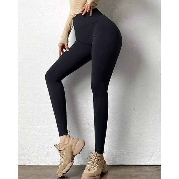 Women Scrunch Butt Lifting Seamless Leggings Booty High Waisted Workout  Yoga Pants, #1 Upgrade Black, Medium 