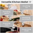 thumbnail image 4 of Meat Tenderizer Mallet, Dual Side Meat Hammer Chicken Pounder, Heavy Duty Meat Beater for Steak and Beef, Meat Pounder Kitchen Cooking Mallet for Poun, 4 of 4