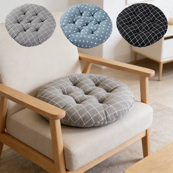 Round Seat Cushion 15.7in Memory Foam Chair Cushion Non Slip Office Chair Pad for Kitchen Dining Desk Wheelchair by PALIFEUR