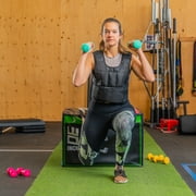 PRISP Dumbbells Set with Rack, 3 Pairs of Neoprene Free Weights with Stand