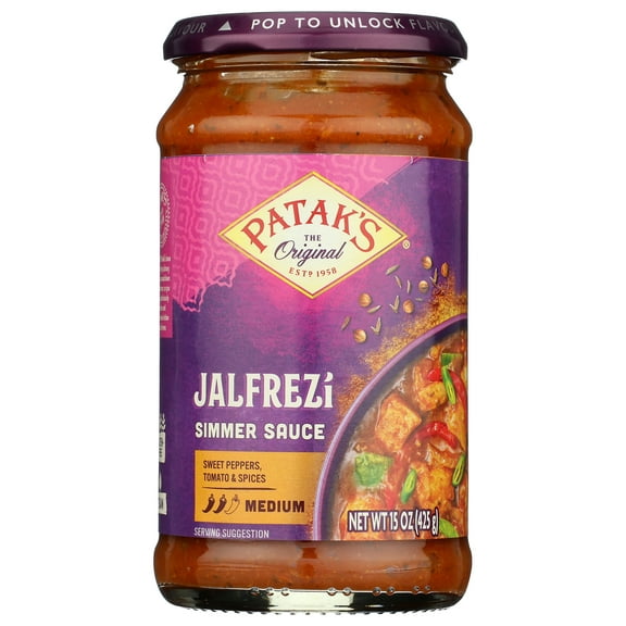Pack of 6, Pataks Jalfrezi Simmer Sauce, 15 oz