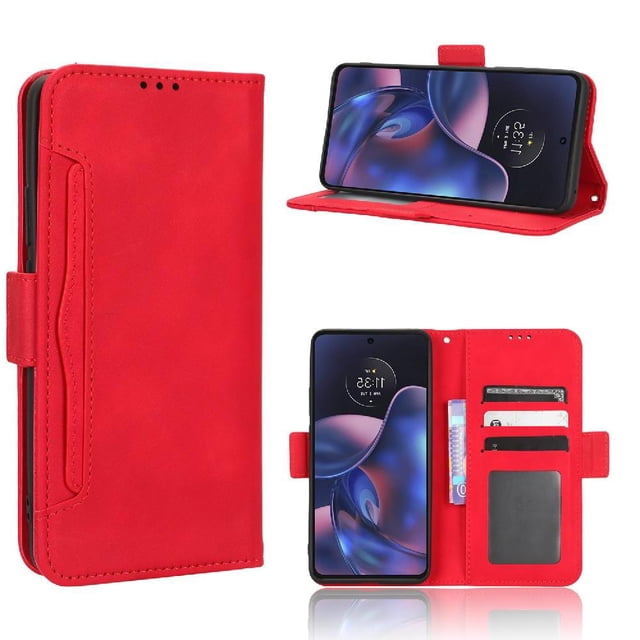 Funda Tipo Billetera GANGXUN para Motorola EDGE 2022 – Tapa Flip con Tarjetero