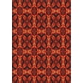 thumbnail image 1 of Ahgly Company Indoor Rectangle Patterned Cranberry Red Novelty Area Rugs, 2' x 4', 1 of 6