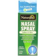 Naturade Cough & Cold Remedies, Saline & Aloe Nasal Spray, 1.5 OZ