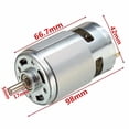 thumbnail image 2 of DC 775 Motor 12V-36V 24V 3500-9000RPM 775 Motor Ball Bearing Large Torque High Power Low Noise DC Motor for Electrical Tools, 2 of 7