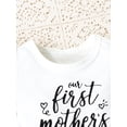 thumbnail image 3 of Bagilaanoe Newborn Baby Girl Mother's Day Clothes Summer Rompers Letter Print Short Sleeve Bodysuits 3M 6M 9M 12M Infant Casual One Piece Short Jumpsuit, 3 of 7