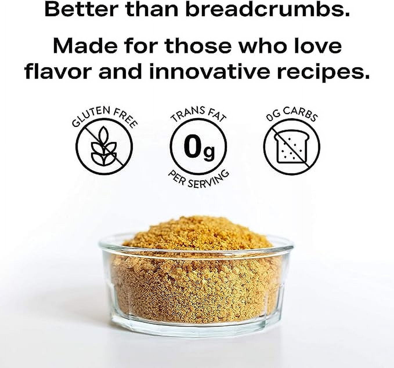 PORQ Italian Herb Pork Rind Panko Crumbs, Gluten Free, 10.5 oz Canister, 21 Servings