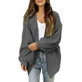 thumbnail image 2 of Cardigan Sweaters for Women Long Sleeve Lantern Sleeve Open Front Knited Sweater Coat Jacket Womens Cardigan Sweaters, 2 of 8