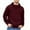 Wine, variant on ZVNAΖH Men's Quarter Button Hoodie, 3-button Henley Stylish Pullover Hoodie, Drawstring Fleece Winter Hooded Shirt with Pocket
