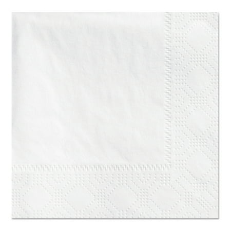 Hoffmaster Two-Ply White Embossed Beverage Napkins, 1000 count