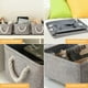 thumbnail image 3 of Cestas de Almacenamiento de Tela para Organizar 3pcs, Cestas Decorativas de Almacenamiento con Asas,Cestas de Tela Organizadoras de Grandes de Plegable para Ropa Juguetes, 36*27*17cm, 3 of 7