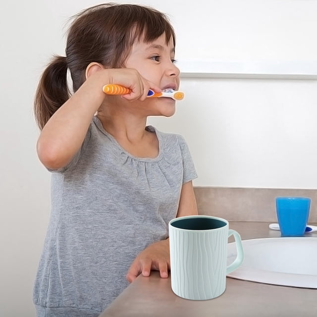 Glass&Bottle Cup Set for Daily Use - Mouthwash Cup Household Toothbrush Cup Wash Cup Pair for Daily Routine
