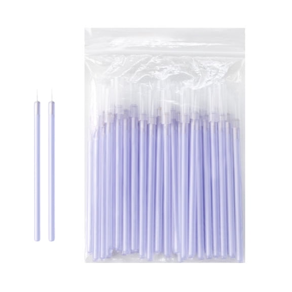 50pcs Disposables Nails Art Brush,Super Fine Thin Liner Nails Brush Set for Nails Gel Polish Painting Designs for Women