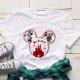 thumbnail image 2 of Camiseta navideña de Mickey Minnie de Disney para mujer, ropa de Navidad con vibraciones para Festival de moda, Tops familiares, camiseta Tumblr 2022, 2 of 5