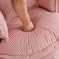 thumbnail image 7 of Ktaxon Swivel Corduroy Round Chair, 360-Degree Rotation Accent Chair, Double Layer Cushion Sofa with Lumbar Pillow, Ideal for Home Office Pink, 7 of 7