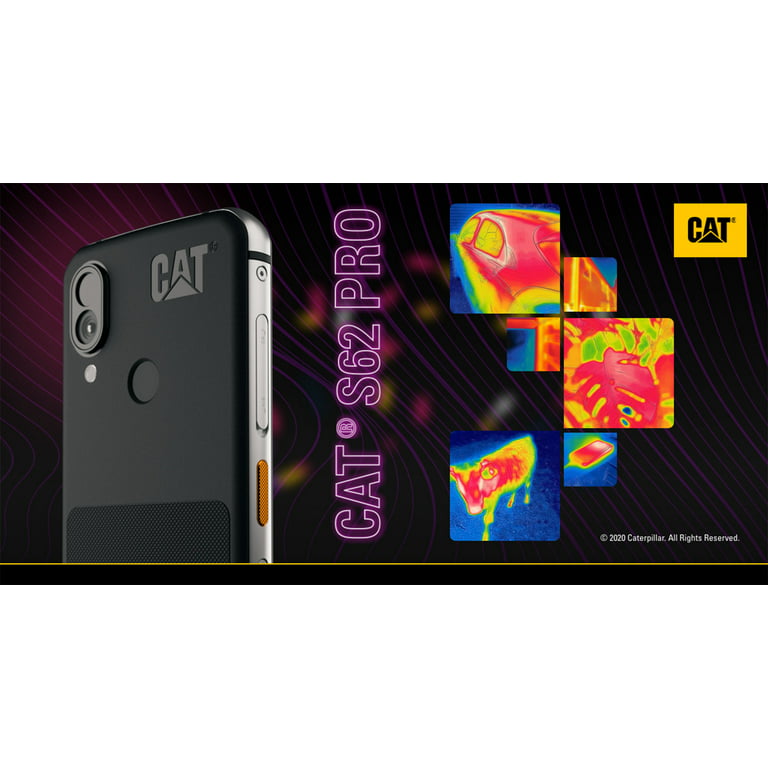 Caterpillar® S62 Pro, 128GB, 6GB RAM, Dual-SIM, FLIR Thermal Imaging  Camera, IP68, IP69, Rugged Waterproof Smartphone, (GSM Only