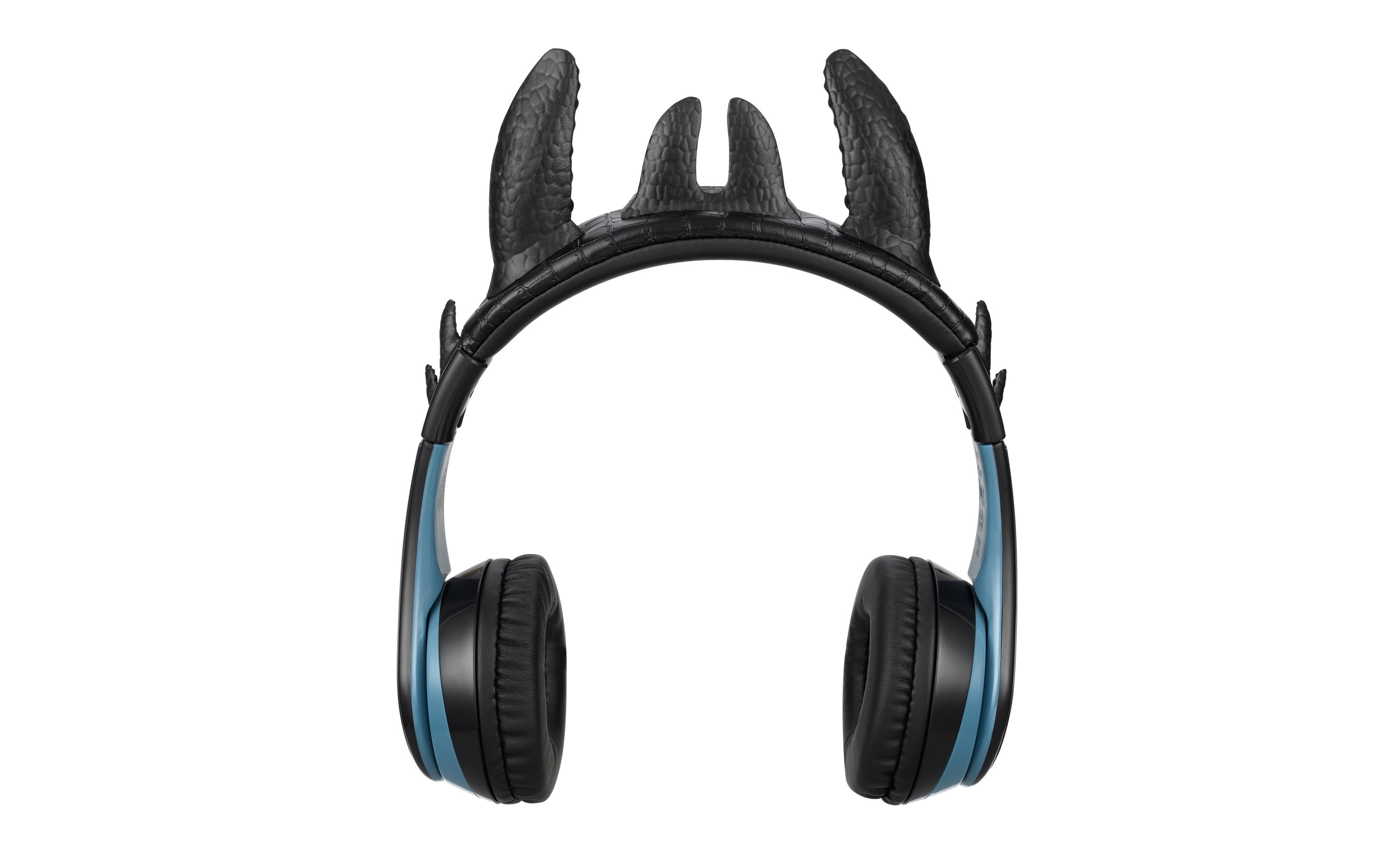 eKids How to Train Your Dragon Bluetooth Headphones with Microphone, Toothless Wireless Earphones Include Aux Cord