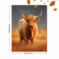 thumbnail image 3 of UXIEQU Highland Cow Canvas Wall Art Print 15.75x11.81 Inches, 3 of 8