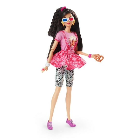 Barbie Doll, Black Hair, 80s-Inspired Movie Night, Barbie Rewind