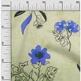thumbnail image 2 of oneOone Polyester Spandex Light Green Fabric Floral Botanical Floral With Texture Sewing Material Print Fabric By The Yard 56 Inch Wide, 2 of 4