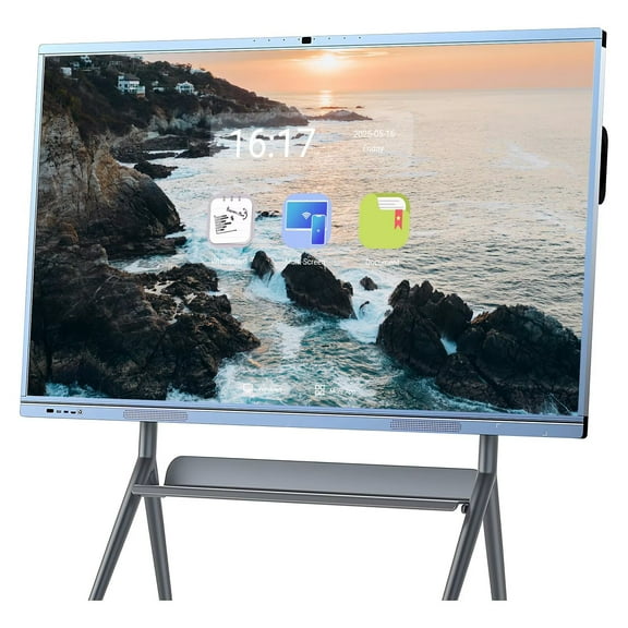 OH 65 inch Smart Boards Pro Live Streaming Display, Multi Touch Reverse Control IR Touch Rotatable 4K Monitor Wireless 5G/WiFi Connectivity for Digital Signage, School & Conferences