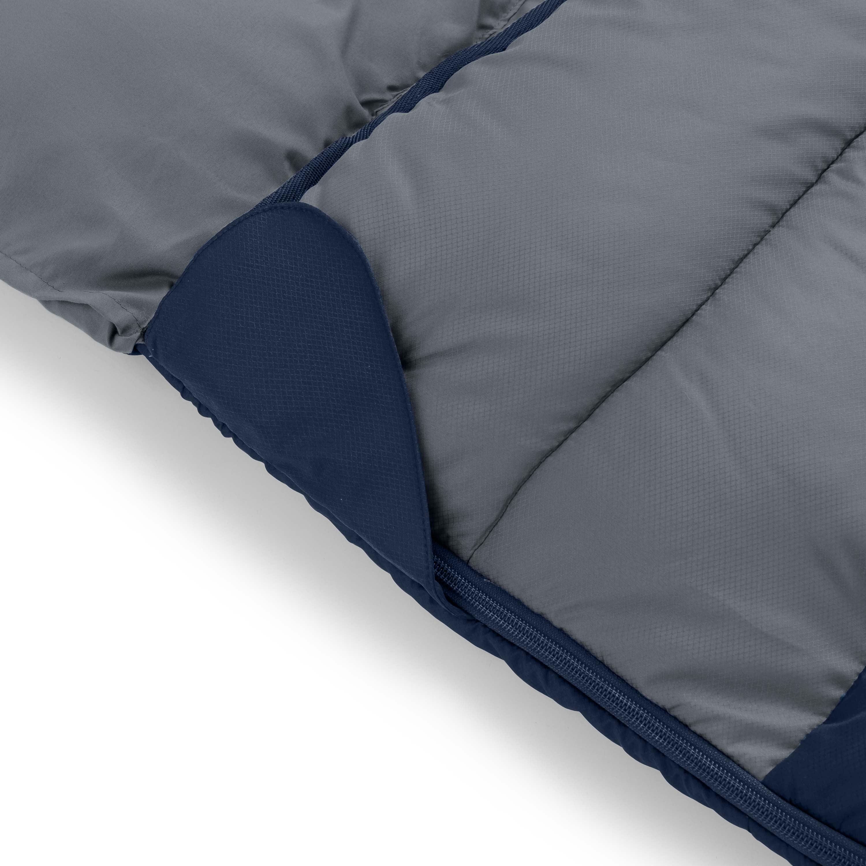 Ozark Trail 40F Weighted Adult Sleeping Bag – Navy & Gray (Size 95 in. x 34 in.)