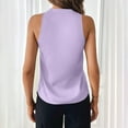 thumbnail image 5 of Ktyne Work Tank Tops Women Business Professional Sleeveless Blouses for Under Blazer V Neck Vest Summer Fashion Work Tank Tops Light Purple XL, 5 of 7