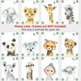 thumbnail image 2 of Safari Animals Boys Nursery Bedroom Unframed set of 3 Poster Prints, Personalized Name Blue Green Yellow Bow Tie Wall Art Decor New Baby Gift Present, Elephant Giraffe Lion Zebra (11x14), 2 of 6