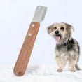 thumbnail image 4 of Dog Stripping Knife, Wood Eliminate Knots Reduce Hair Loss Pet Grooming Tools  For Dogs, 4 of 8