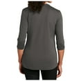 thumbnail image 6 of Yellow Rooster Womens Short Sleeve UV Choice Pique Henley Sterling Grey L, 6 of 7