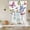 White, variant on Colorful Butterfly Balloon Curtains for Bedroom/Front Door/Bathroom, Elegant Pastoral Butterflies Rustic Watercolor Tie Up Curtains 63 Inch Length Kitchen Curtains Shades for Windows 46"x63"