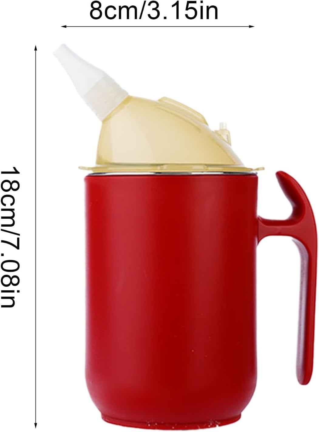 Yannianjz Adult Sippy Cup, Leak-Proof BPA-Free Drinking Aid, 3-in-1 Reusable Straw Cup with Two Lids and Handles, for Seniors, Patients, Disabled, Elderly Care